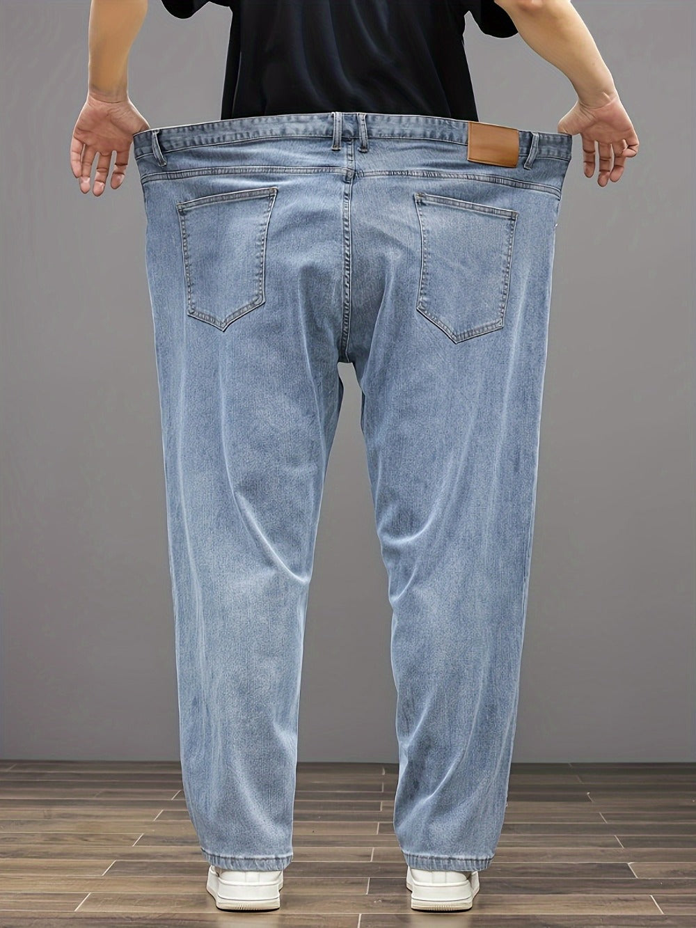 Men's Relaxed Fit Jeans - Classic Wash Clean Finish Travel
