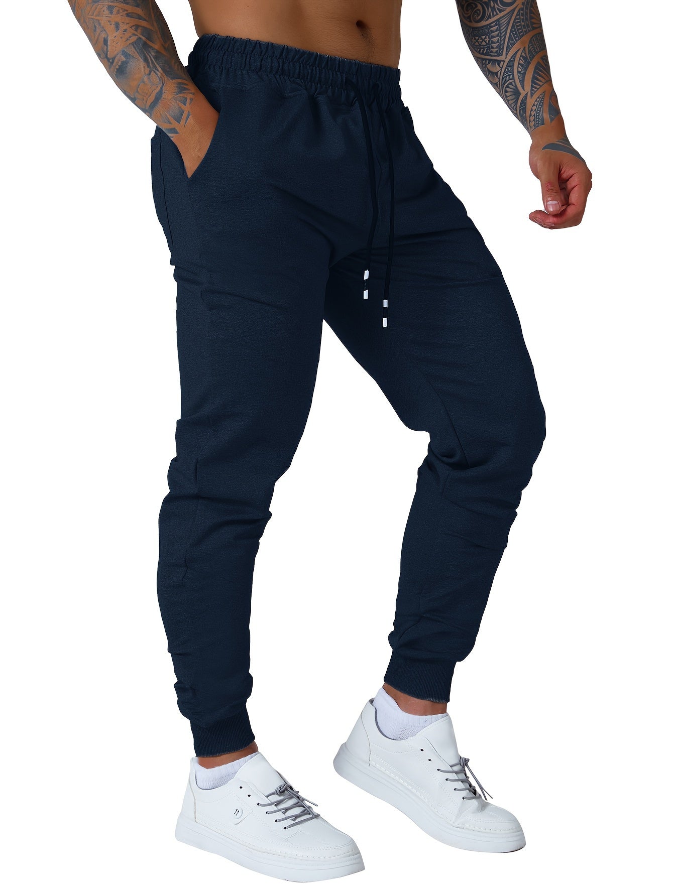 Set of 3 Men'S Athletic Joggers, Stylish Sweatpants for Sports