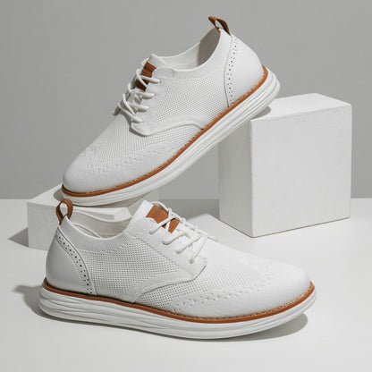 Bruno Marc Men's KnitFlex Craft Mesh Oxfords Sneakers Casual Dress Lace-Up Lightweight Walking Shoes