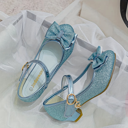 Girls Dress Mary Jane Ballet Flats Low Heels Princess Shoes