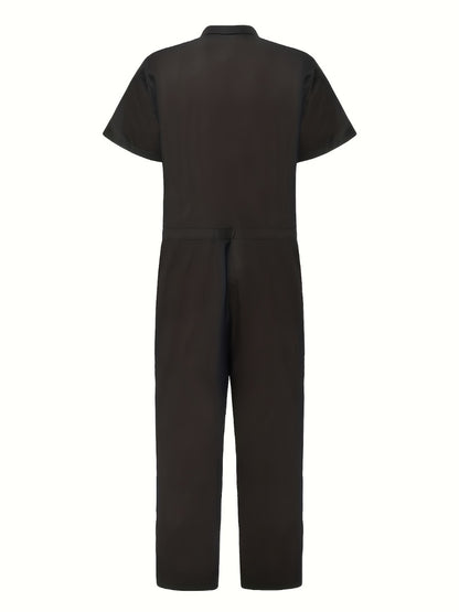 Men's Hooded Coveralls - Full-Zip One-Piece Design Style 8709