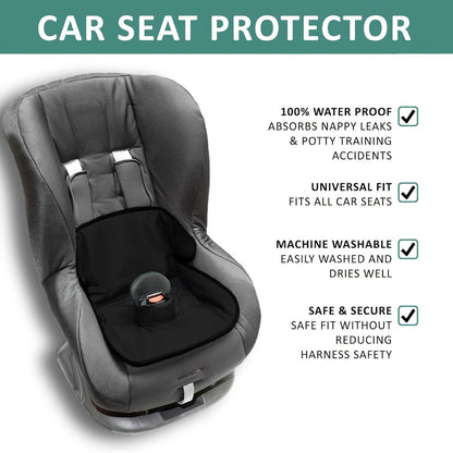 Waterproof Car Seat Potty Training Mat - Quick-Absorbing Machine-Washable Pad
