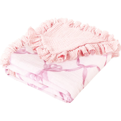 Muslin Baby Blanket - Flounce Cotton Receiving Cover