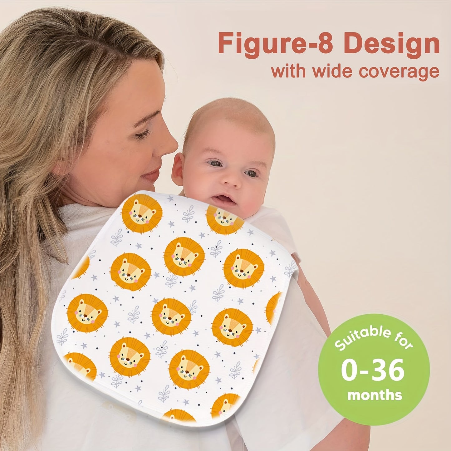 10pcs Burp Cloths for Baby Boys And Girls - Baby Burp Cloth, Baby Washcloths, Burp Rags, Large Neutral Burp Clothes for Newborn