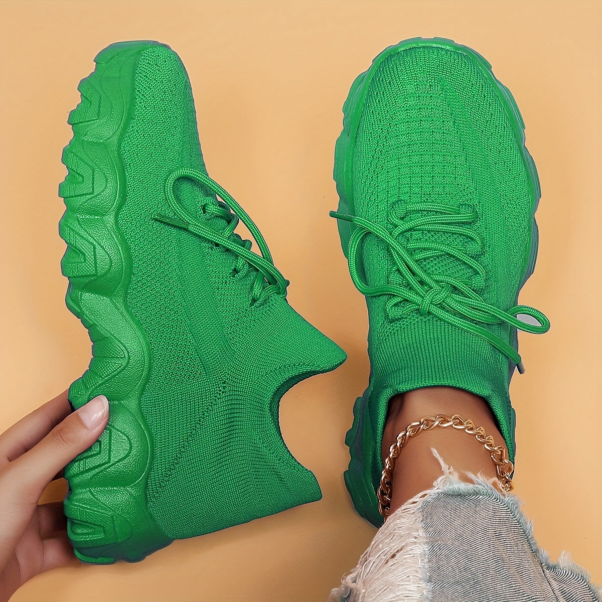 Christmas Gift Ladies Running Shoes, Outdoor Sports Shoes, Elastic Socks, Soft-soled Shoes, Breathable Women'S Shoes Suitable Gift For Mom Or Girlfriend.