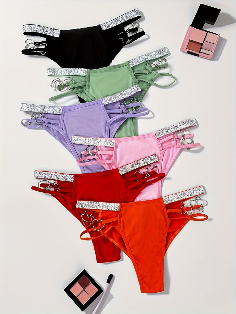Women's 12-Pack Low-Rise Hipsters - Heart Detail Everyday Comfort