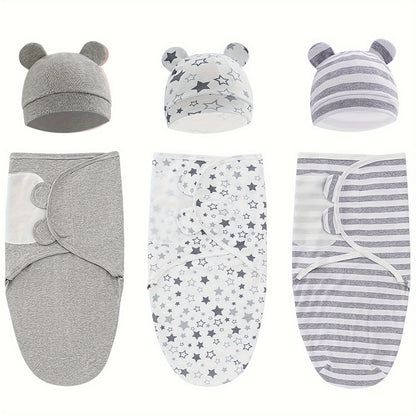 3-Pack Baby Swaddle Sacks - Newborn Swaddle Sack - Ergonomic Baby Swaddles 0-3 Months