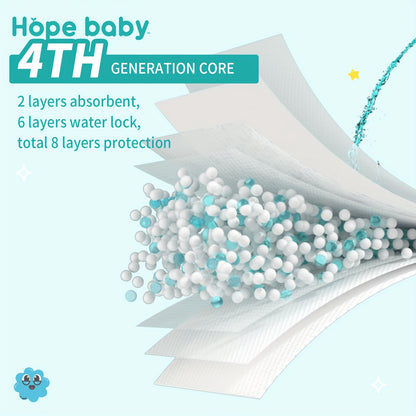 HOPE BABY Pull Ups, 68/66/64 Pcs Premium Training Underwear, Baby Diapers Toddler Potty Training Pants, Hypoallergenic With Skin, Size L-XXXL