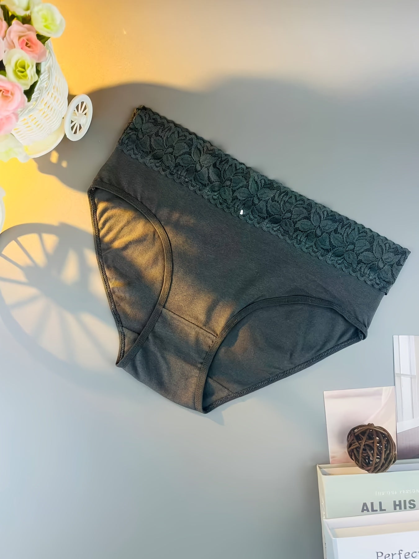 20pcs [Curve Lady Lingerie] Women'S Lace Underwear Full Collection, Solid Color High-Elasticity Full-Coverage Briefs, Hip-Hugging Triangle Panties Lingerie, Breathable For Casual Attire Or Special Occasions (Sexy Versatile)( Colors Random Delivery)