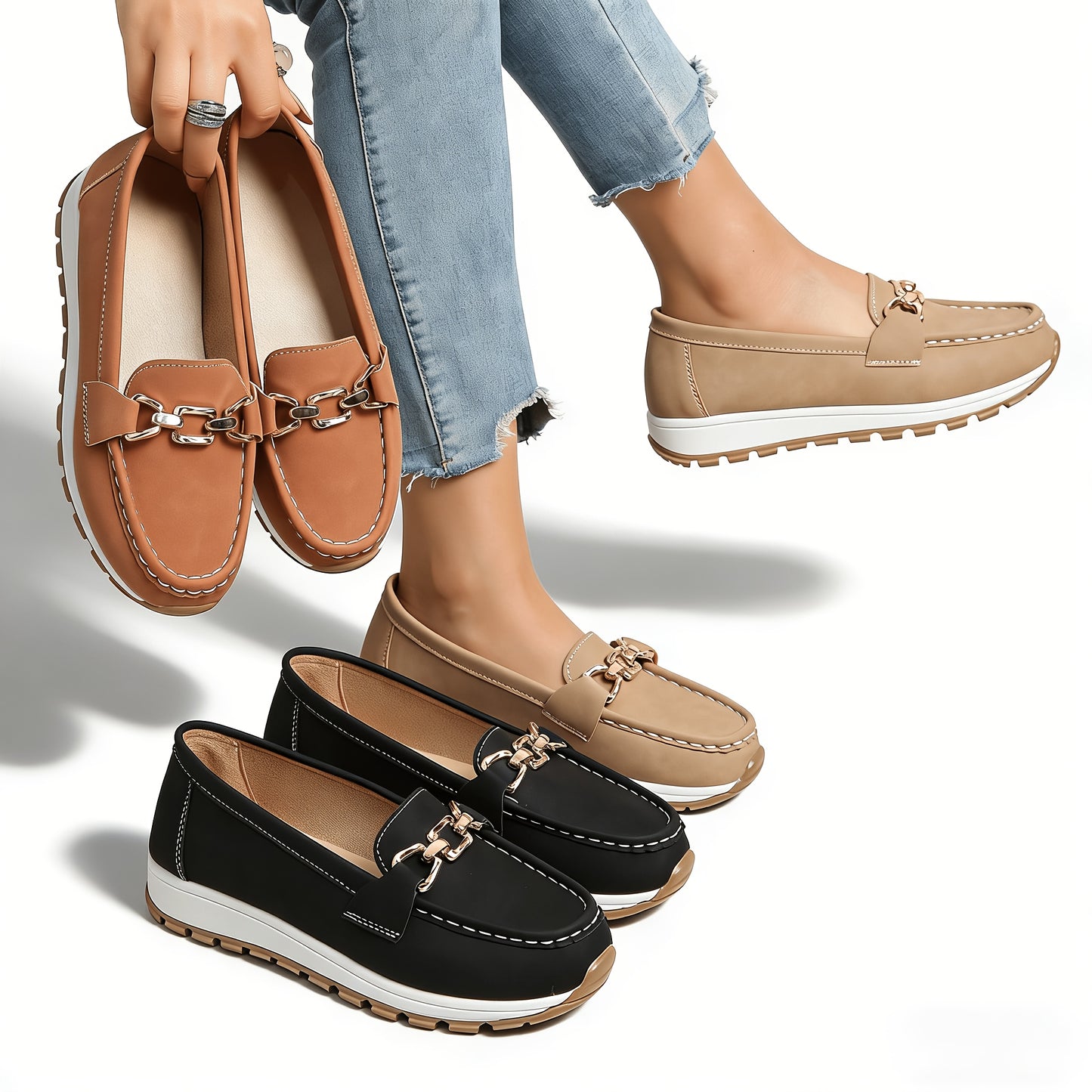 Women's Khaki Shoes - product view 4