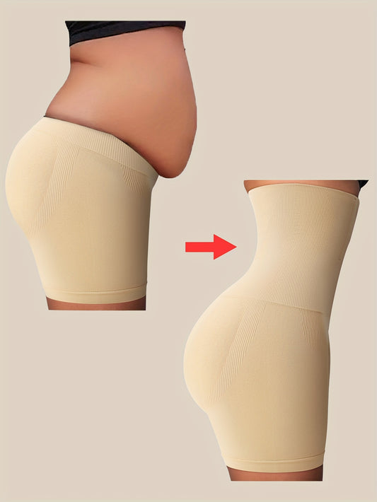 1-Pack Women's High-Waist Shapewear Briefs - Firm Tummy-Control Smoothing – White – main product image
