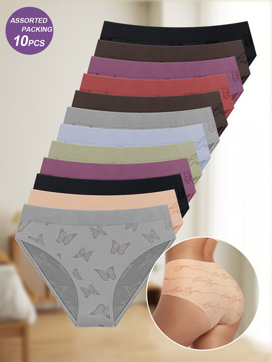 10-Pack Women's Bikini Briefs - Soft Seamless Everyday Comfort – main product image