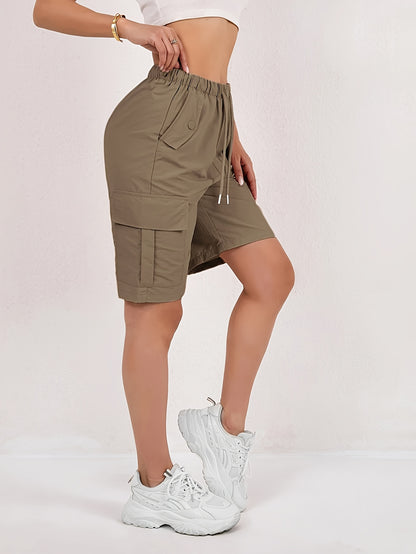 2pcs Large-Sized Sports Shorts for Women, Comfortable, Breathable, Quick-Drying, Suitable for Outdoor Activities And Hiking