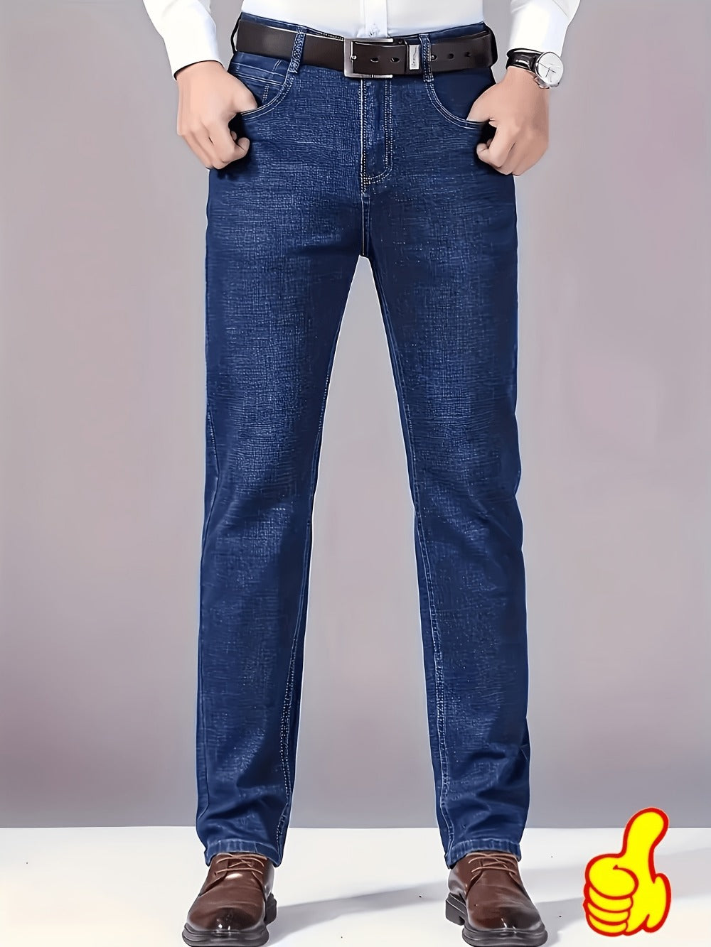 Men's Straight Leg Jeans - Classic Wash Clean Finish Everyday