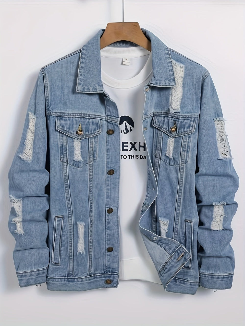 Men's Versatile Denim Pullover Jacket Everyday 997