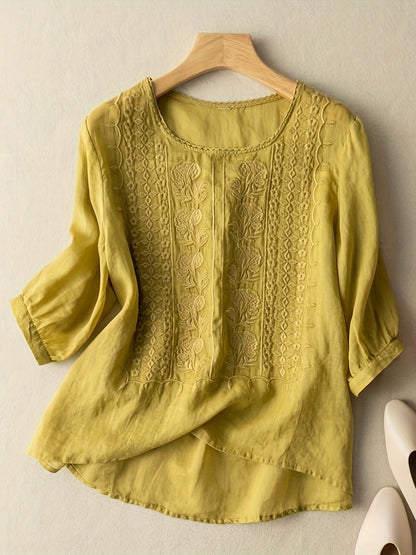 Women'S Embroidered T-Shirt in Various Colors and Sizes