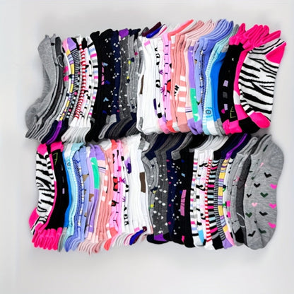 Women's Everyday Ankle Socks - 20-Pair Pack