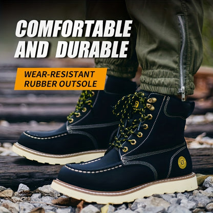 Men's Work Shoes, All-Season Labor Protection Shoes, Work Boots, Comfortable Fabric Insoles, Casual Outdoor Sneakers, Construction Boots