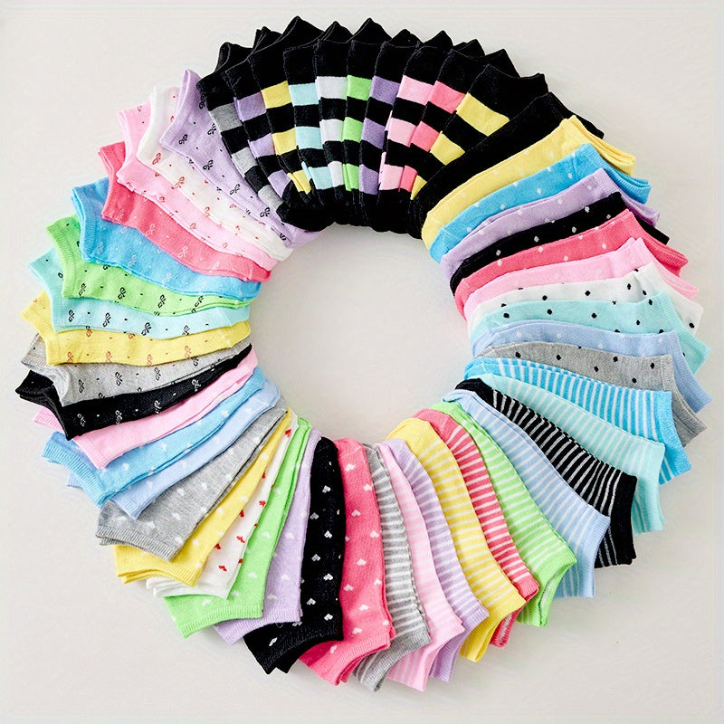 20 Pairs of Women'S Socks Featuring Soft And Cozy Materials, Made from Breathable Fabrics, Delivered in a Variety of Vibrant Candy Colors. Perfect for Everyday Use, Combining Comfort with Style, And Ideal As Gifts for Special Occasions