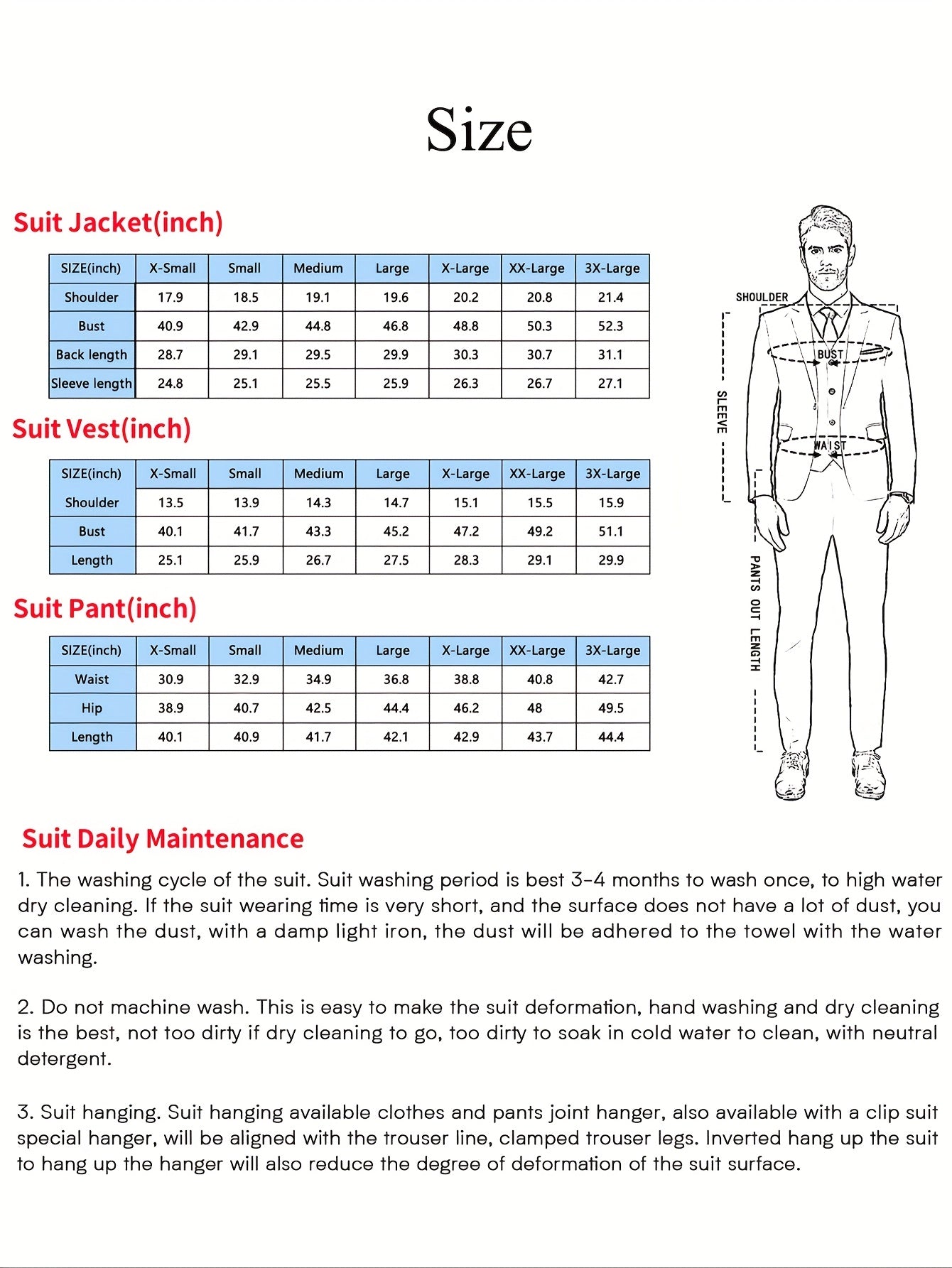 Men's Solid Color Complete 3pcs Suit Set Slim Fit Modern Tailored for Weddings Business Graduation Father's Day Gifting Express Delivery