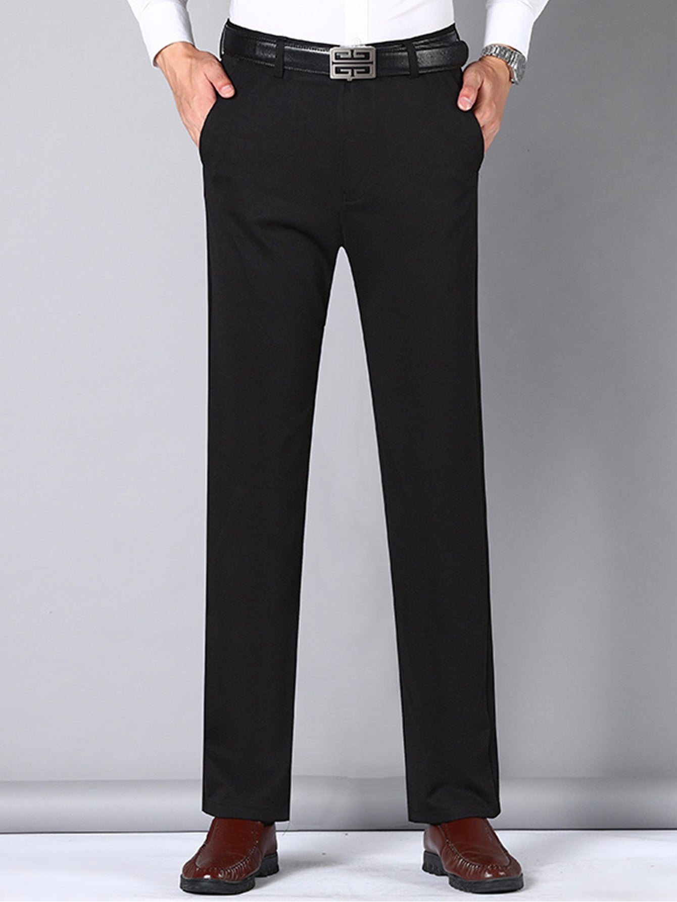 3 Colors Available, Men's Suit Pants, New Men's Classic Senior Business Casual Light Suit Pants, Casual Pants, Interview, Office Choice, Comfortable Material, Breathable and Quick-drying, Pocket Design, Perfect Gift Choice