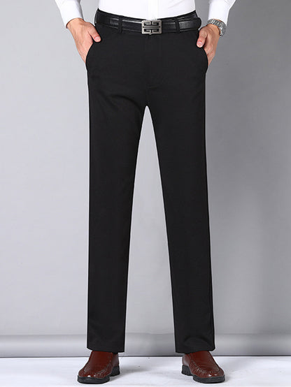3 Colors Available, Men's Suit Pants, New Men's Classic Senior Business Casual Light Suit Pants, Casual Pants, Interview, Office Choice, Comfortable Material, Breathable and Quick-drying, Pocket Design, Perfect Gift Choice