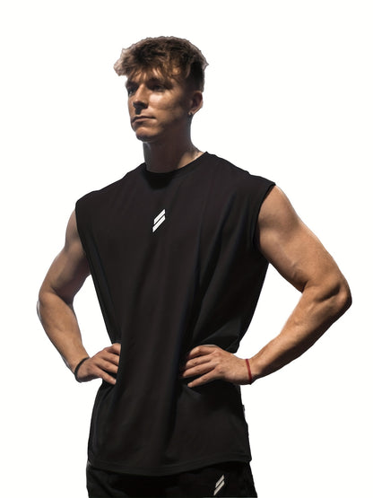 4pcs Crazy Muscle Men'S Sweating Quick Drying Tank Top Bird Eye Breathable Basketball Fitness Sports Leisure Men'S Boxer Men'S Slow Running Tank Top Men