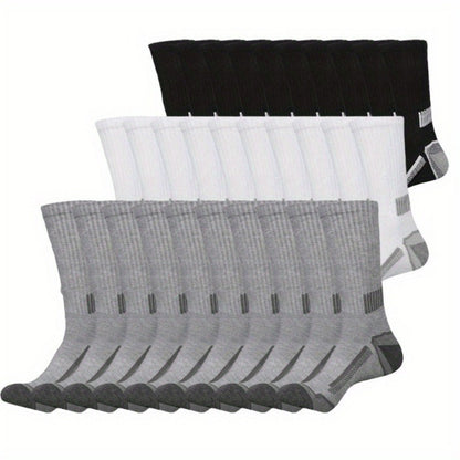 Men's Athletic Socks - 10/20/30-Pair Options