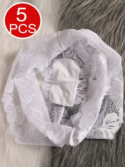 Women's 5-pack Of Assorted Colors Lace Underwear - product view 16