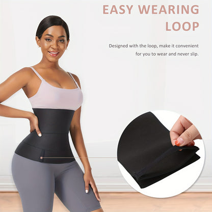 Women Waist Trainer Bandage Wrap Sauna Belt Long Torso Tummy Wraps Belly Body Shaper Waist Trimmer Belt
