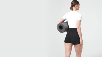 Pregnancy Shorts Designed for During Workouts, Featuring Pockets And a Stretchy Over-Belly Fit