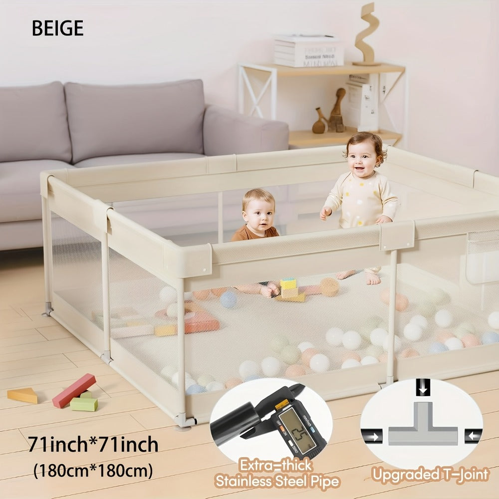 Baby Playpen - Breathable Soft Large 71X71