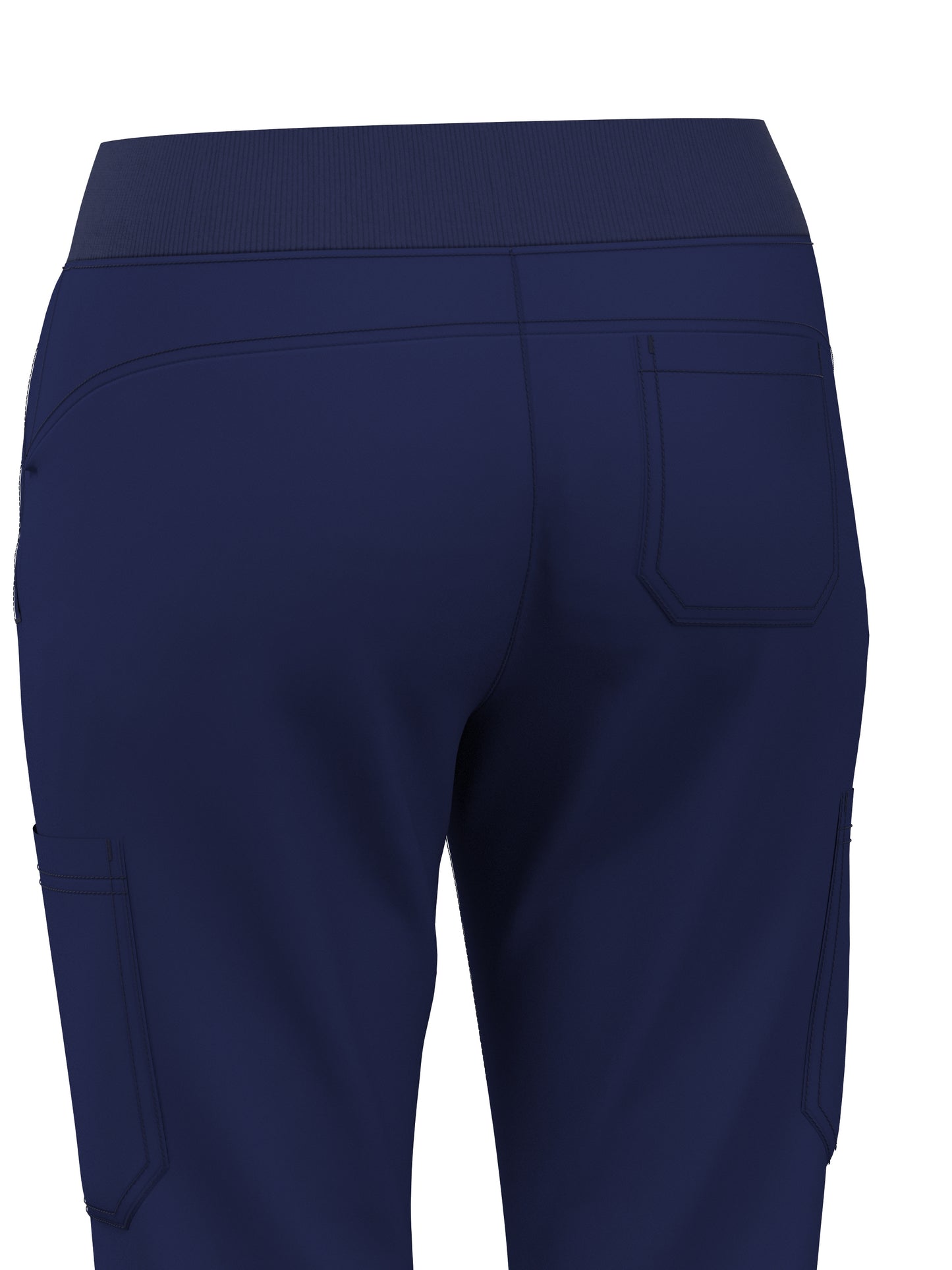 Scrub Pants for Women Jogger Pants with 5 Pockets Rib Waistaband Light Ultra Soft 4 Way Stretch 423