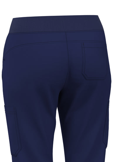 Scrub Pants for Women Jogger Pants with 5 Pockets Rib Waistaband Light Ultra Soft 4 Way Stretch 423