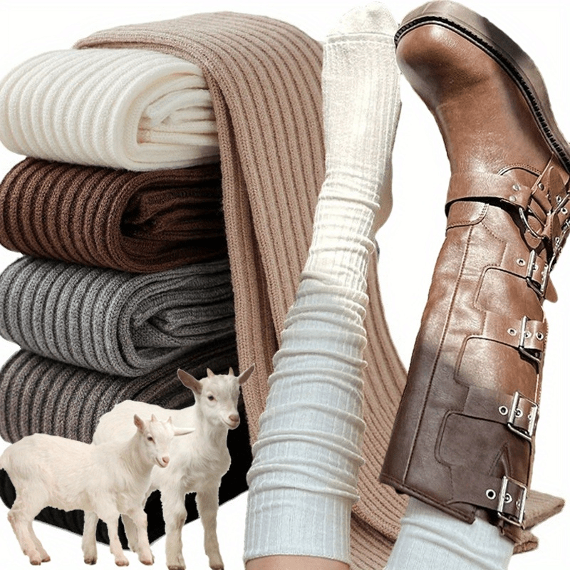 2/ 4Pairs Womens Thermal Thigh High Socks Ultra Soft Stretchable Boot Stockings for Winter Boots and Casual Outfits Cold Weather Essential Cozy Style Warm Plush Everyday