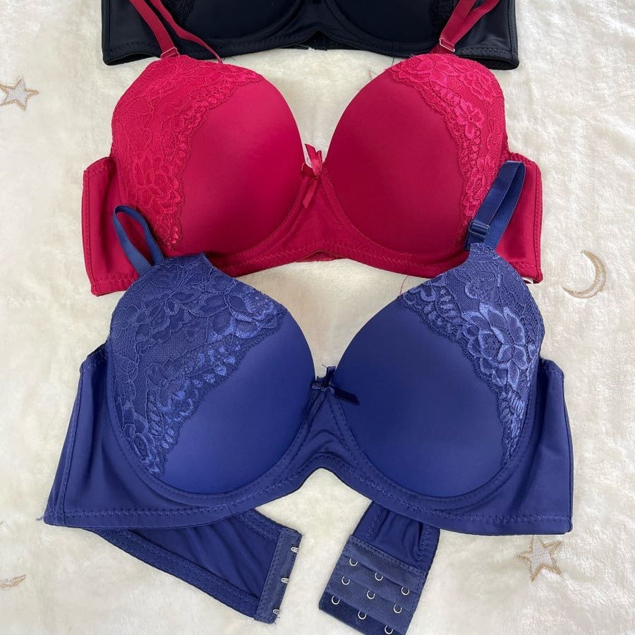 07 6Pack of Color 3Roe Button Bras B Cup and C Cup and D Cup and DD Cup
