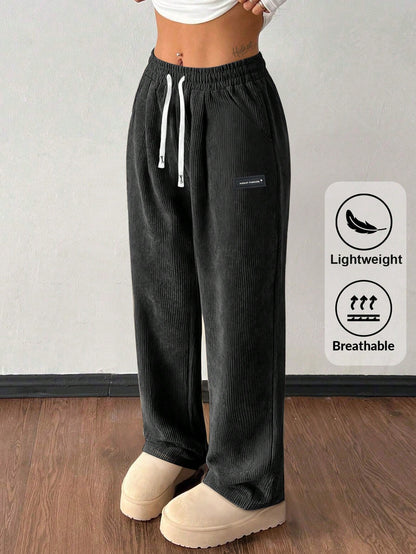 Women's Khaki Polyester Pants - product view 40