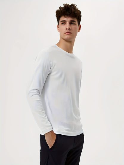 Men'S Long Sleeve Shirts for Active Use - Quick-Drying And Moisture-Wicking, Set of 5, Available in Sizes S to 3XL