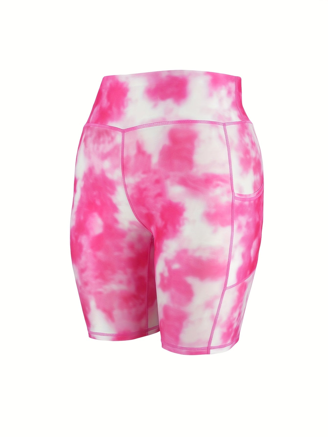 6-pack Large Size Sport Shorts For Women, Fashionable Casual Shorts, High-waist High-stretch Yoga Shorts, 5-inch Shorts With Phone Pocket
