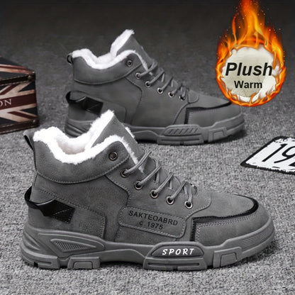 Men's Sneakers - Non-Slip Sole & Lace-Up Fit