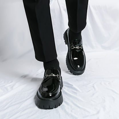 Men's Loafers & Slip-Ons - Platform Sole & Metal Detail 219237