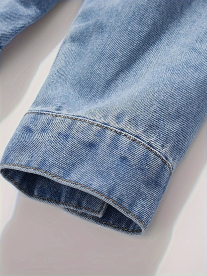 Men's Versatile Denim Pullover Coat Everyday 037