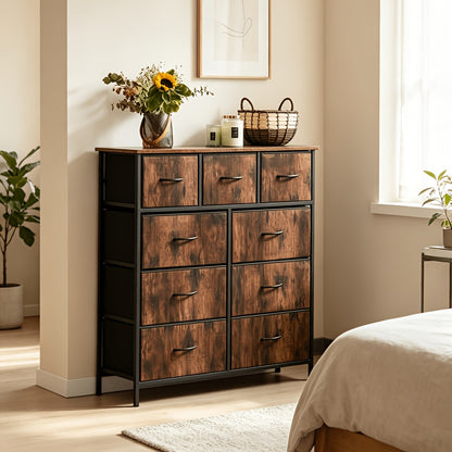 Wardrobe, Storage Cabinet, Large Storage Space, Upgraded Version Is More Sturdy And Easier To Install. Integrated Slide Rail, Fabric Drawer, Lightweight And Wear-resistant, Suitable For Office Storage