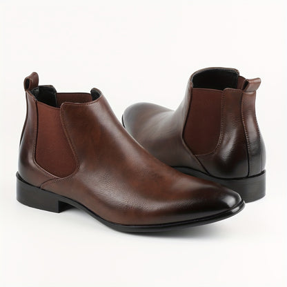 Men's  Boots Dress Boots Casual Ankle Boots High-top Slip On Dress Shoes for Outdoor Camping
