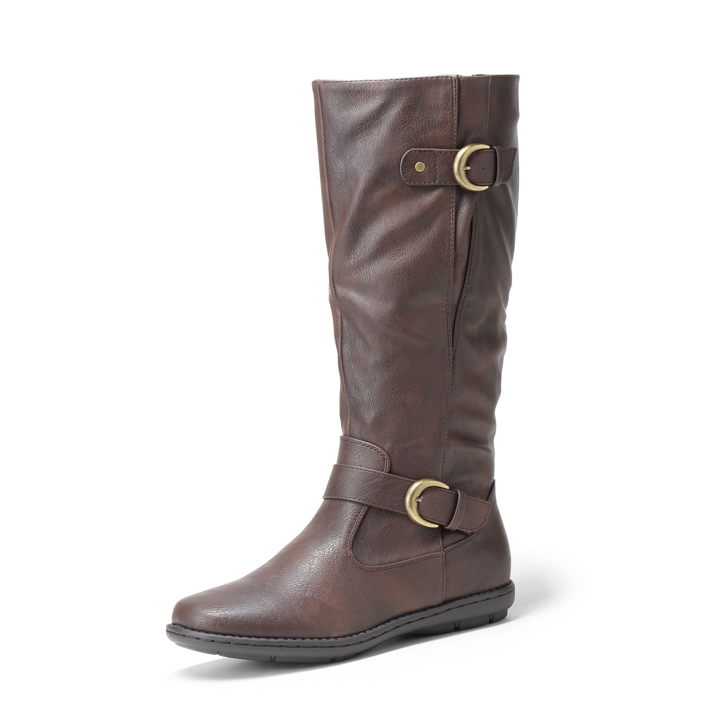 Women's Wide Calf Knee High Boots, Fashion Faux Fur-Lined Winter Boots