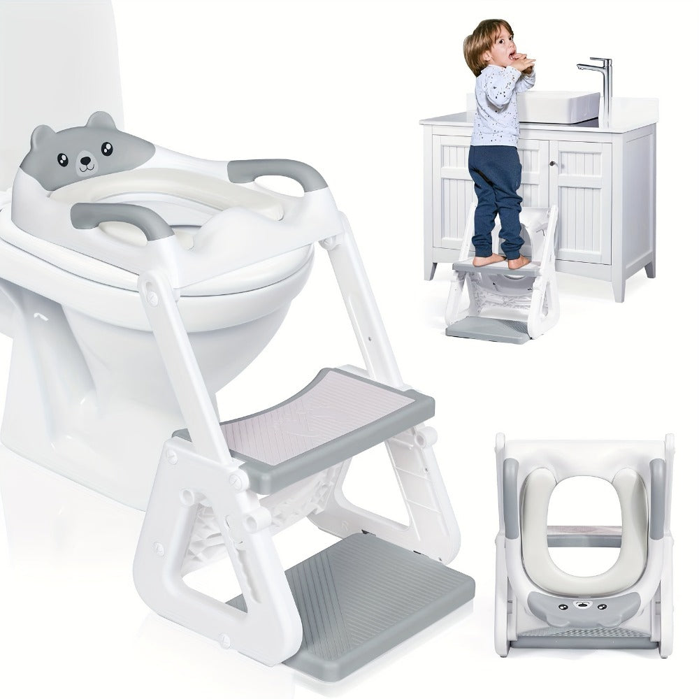 Potty Training Seat - Adjustable 2-In-1 Toilet Step