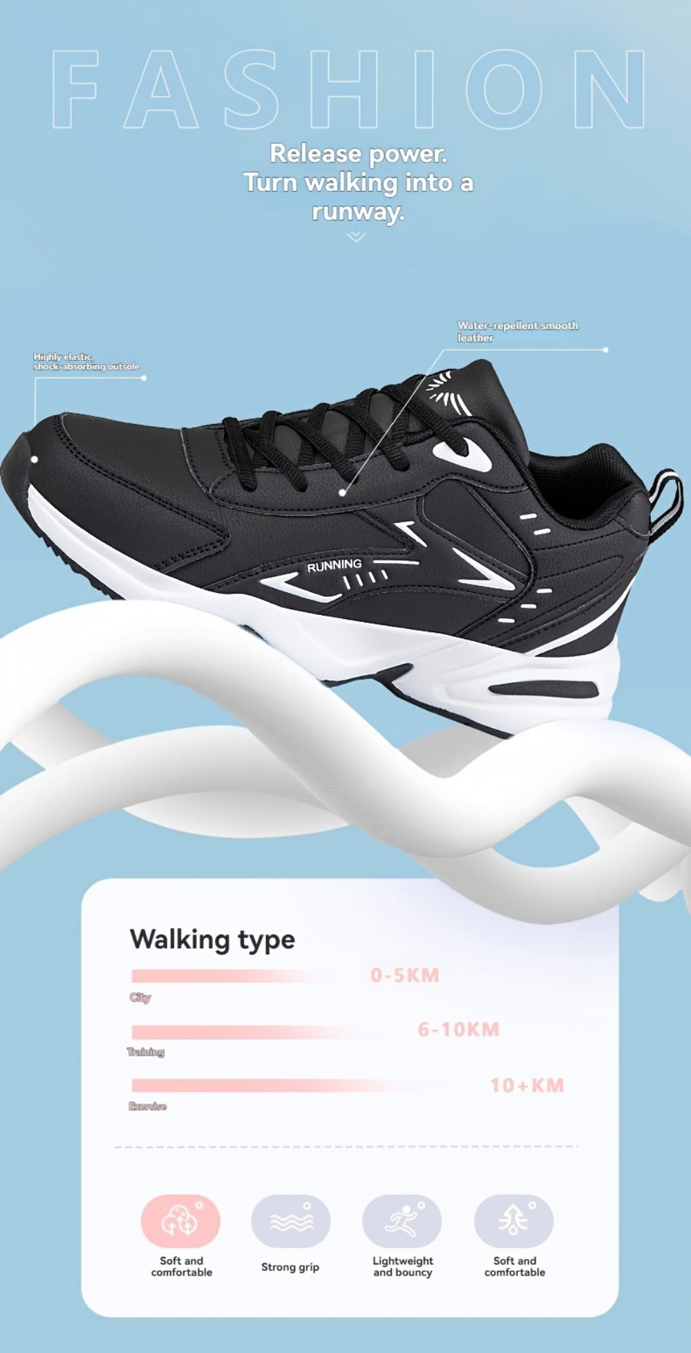 Men's Running Shoes - Breathable Mesh Non-Slip Sole for Outdoor & Travel