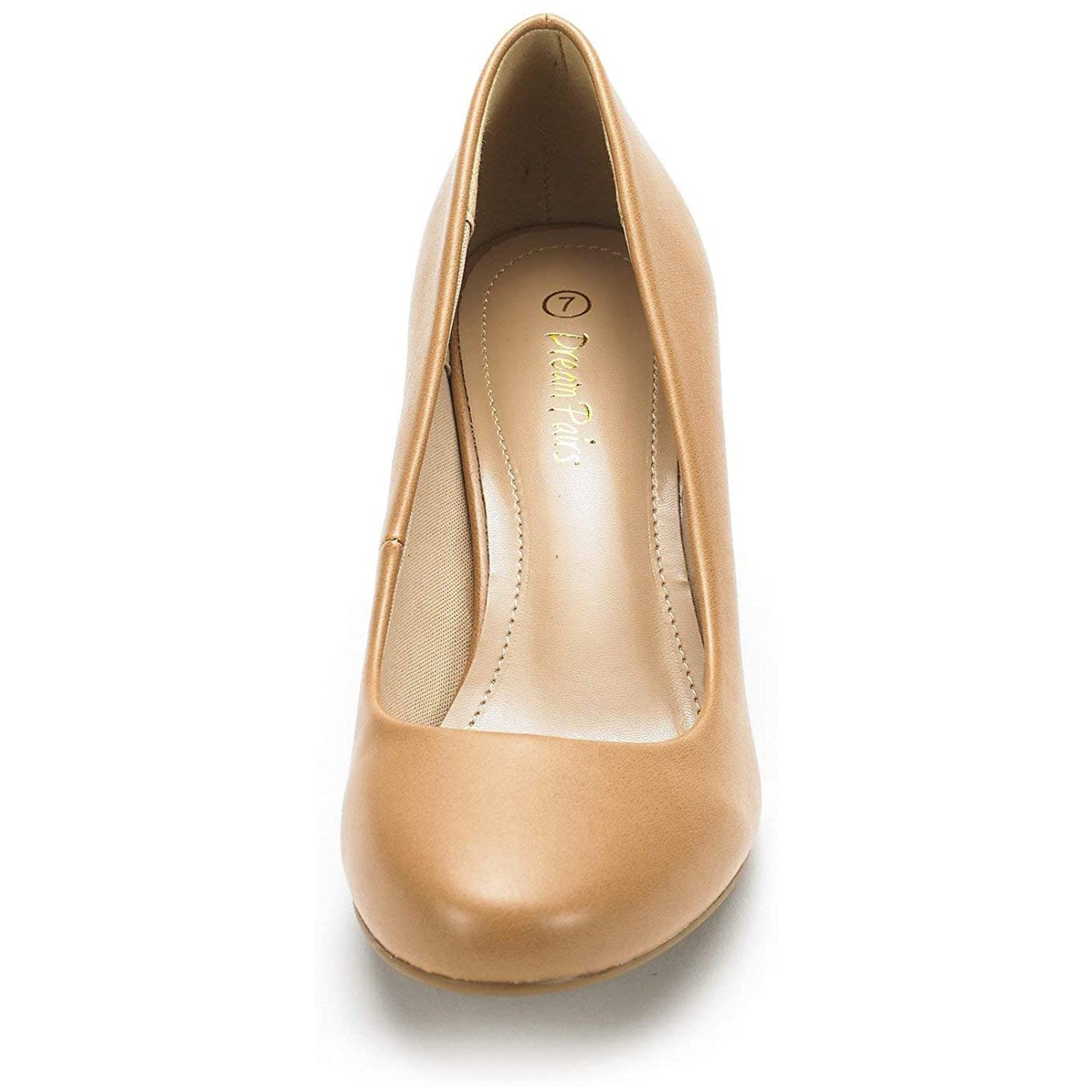 Women's Luvly Bridal Wedding Party Low Heel Pump Shoes Women’s High Heel Dress Pump Round Toe Shoe Classic Office Special Dressy Casual Wedding Pump Shoes