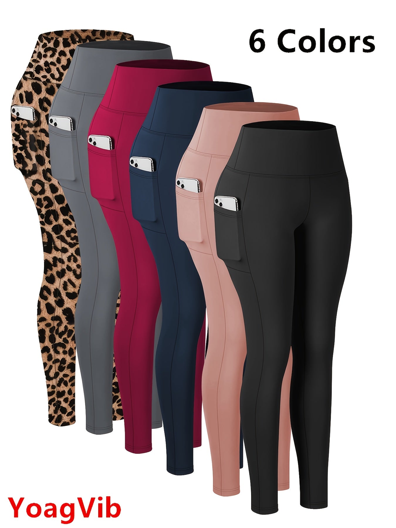 High-Waisted Women'S Yoga Pants - Tummy Control, Butt-Lifting, Soft Elastic Exercise Pants, Breathable Fitness Cycling Yoga Pants Suitable for All And Outdoor Sports Occasions