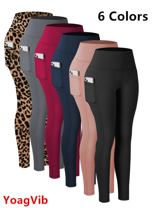 High-Waisted Women'S Yoga Pants - Tummy Control, Butt-Lifting, Soft Elastic Exercise Pants, Breathable Fitness Cycling Yoga Pants Suitable for All And Outdoor Sports Occasions
